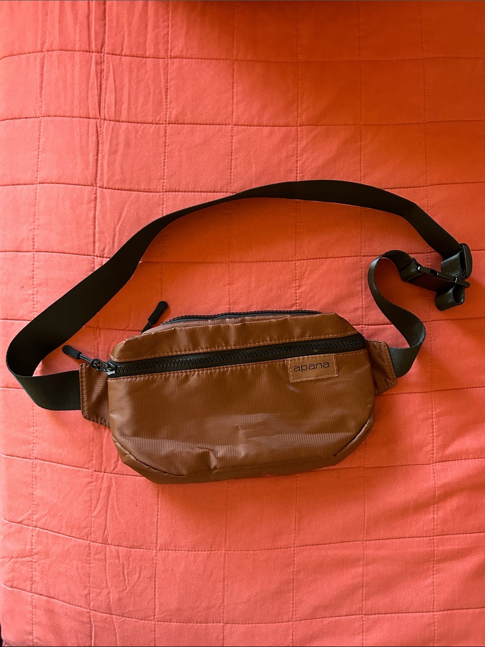 Apana Brown and Black Men's Belt Bag